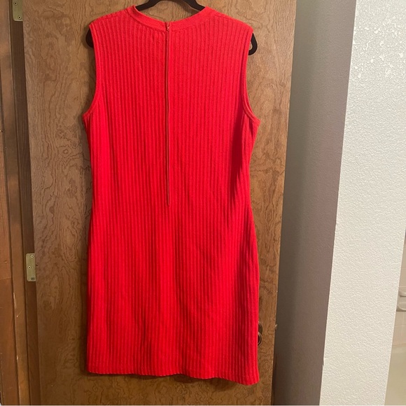Vintage St. John by Marie Gray Knit Dress Sz 14 - Picture 6 of 7